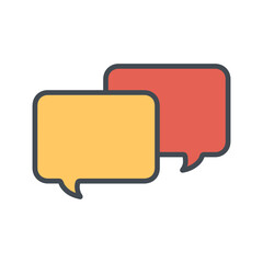 Naklejka premium Message Bubble Icon Design
