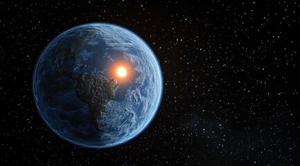 Earthrise: A Serene Cosmic View of Planet Earth