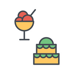 Festive Food Icon Design
