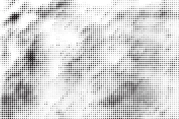 Black Dotted Texture on White Background . Modern Vector Art . Old Paper Effect with Comic Texture . Abstract Wall Design . Grunge Comic Texture Overlay	