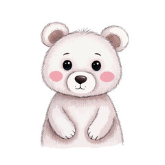 Bear, Cute children's illustration
