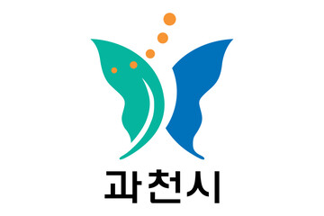Flag of Gwacheon, Gyeonggi Province‎, South Korea, Flag background. Vector illustration