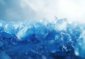 Obraz premium ice on the window