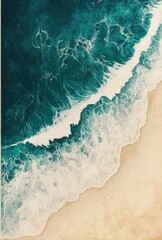 waves on the beach