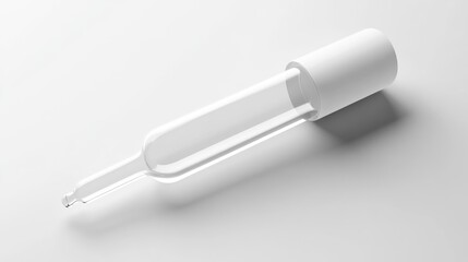 Transparent glass dropper bottle