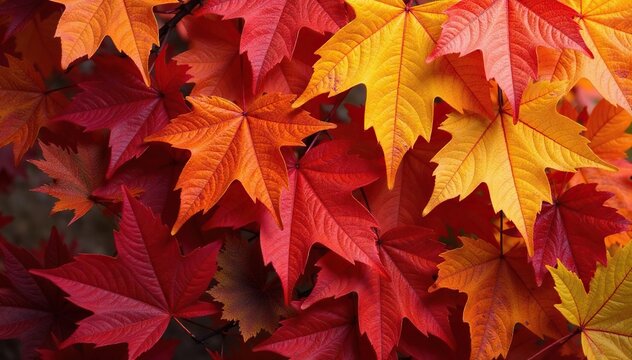 Abstract autumn leaves forming a late season pattern , pattern, autumn, aging