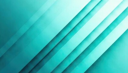 Obraz premium Geometric abstract wallpaper, teal and white stripes, modern design, teal