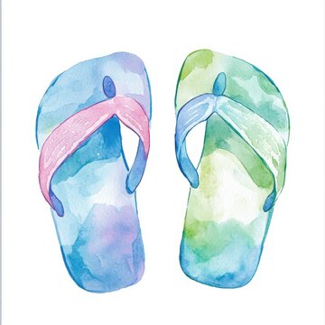 blue flip flop