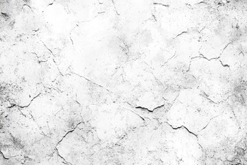 Obraz premium White textured wall, cracked surface, monochrome