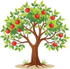 Apple tree Vector  
