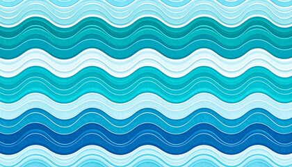 Obraz premium Abstract Blue And Teal Wave Pattern Backgrounds