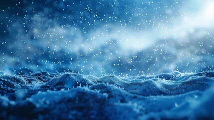 Banner design with empty space for text. Inspired blue background, Ai Generative.