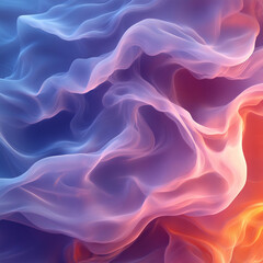 Obraz premium A flowing abstract background with soft, curving lines in shades of lavender and pink