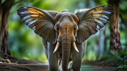 Obraz premium Winged Elephant