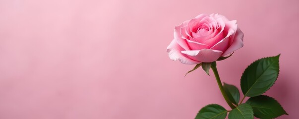 Delicate pink rose, single blooms, long stems, lush green foliage ,  plant,  macro photography