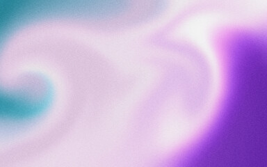 Abstract Swirling Gradient – Dreamy Pastel Green, Pink, and Purple

