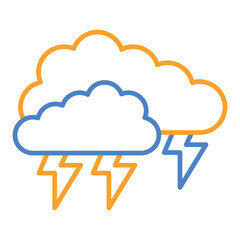 Cloud thunder Icon