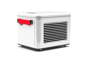 Fototapeta premium Portable Air Conditioner Cool Breeze Summer Comfort White Appliance