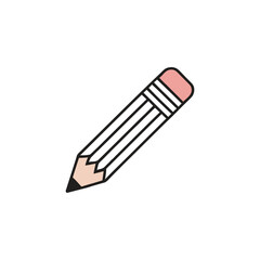 Education icon set simple clean vector illustration