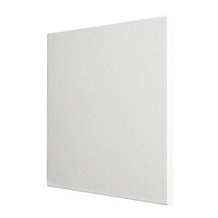 Fototapeta premium Minimalist presentation of a clean white textured blank rectangular object with defined edges and a subtle surface pattern.