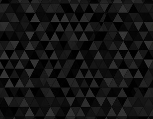 Obraz premium Abstract black triangle pattern background. Perfect for website banners, presentations, or wallpapers. Stylish geometric design.