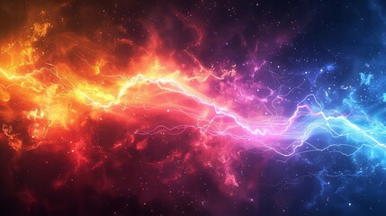 Obraz premium Colorful rainbow holi paint color powder explosion background. generated by AI