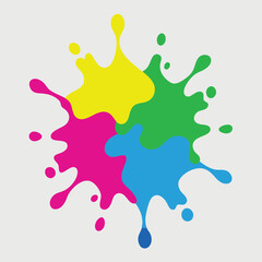 color paint splashes