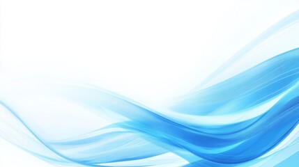 Obraz premium Catch the eye with a blue wave! Modern tech background with bright lines and room for your text. 