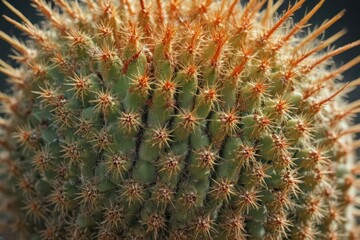 Obraz premium Close-up of a cactus's sharp spines, intricate detail , wild, texture