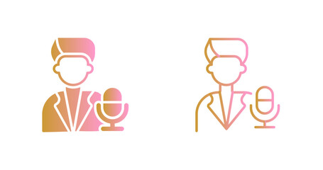 Podcast Host Icon Design