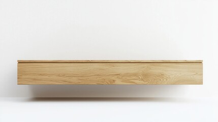 DIY floating TV unit isolated on white background