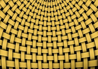 茶色の糸で織った生地の抽象的な3dイラスト背景