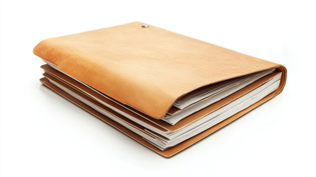 Document folder isolated on white background