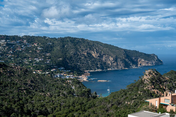 Costa Brava in the Spanish mediterranean sea. Near France