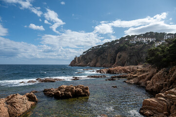 Costa Brava in the Spanish mediterranean sea. Near France
