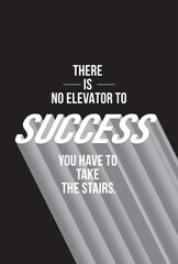 Success quote in 3D typography. Success quote in long shadow typography for wall graphics, poster and catalogue design.
