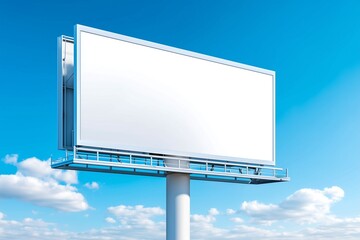 Fototapeta premium Empty billboard in the sky
