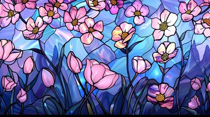 Spring Symmetric Garden Design Natural