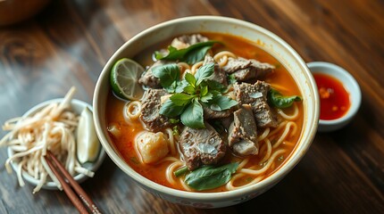 Vietnamese Spicy Beef Noodle Soup (Bún Bò Huế)