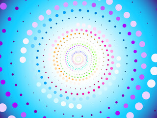 Seamless background created by many circle like spiral