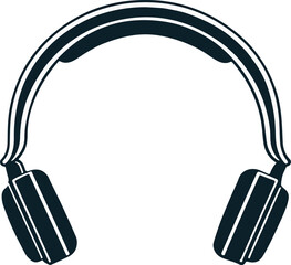 modern listen podcast head phone logo design vector icon art illustrator
