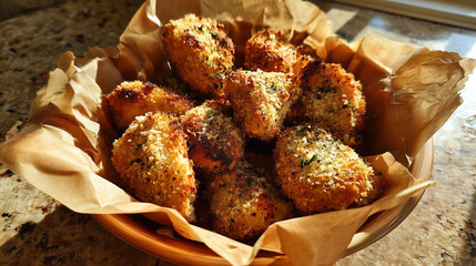 Golden-Brown Glory: Homemade Garlic Parmesan Wings with Crunchy Crust