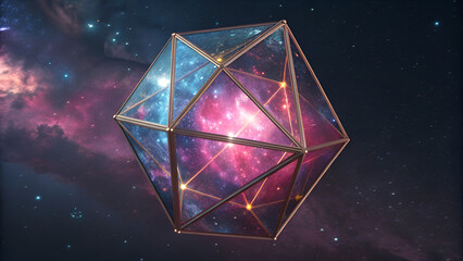 abstract background with colorful triangles