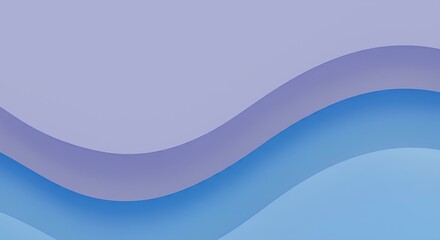 Fototapeta premium Padrão Abstrato Suave em Tons Pastel de Azul e Lilás com Ondas Fluídas e Minimalistas