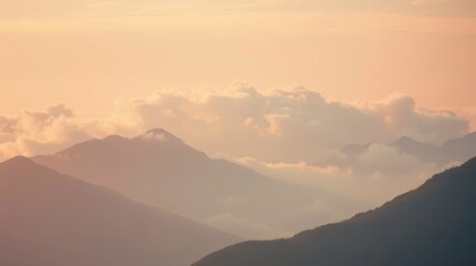 Obraz premium Mountain Serenity at Dawn