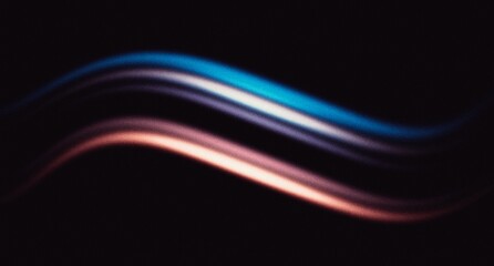 Dark grainy background, blue purple glowing abstract shape black noise texture backdrop wide banner poster header cover wallpaper design