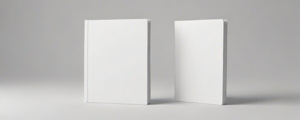 Blank book cover mockup, isolated white background,  marketing,  isolated,  magazine
