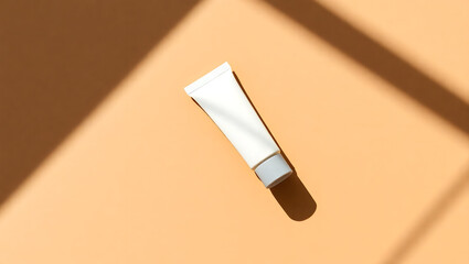 Cosmetic Tube Mockup  Minimalist Product Photography on Textured Background