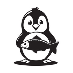 penguin isolated on a white background