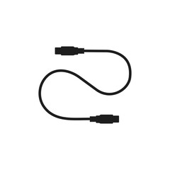 Type-C cable USB icon. Vector illustration